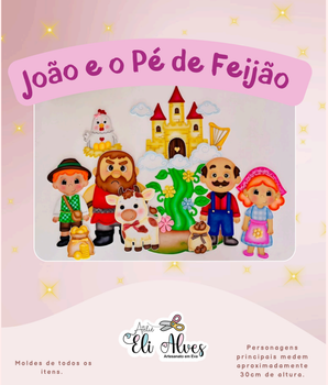 Combo Baú Encantado + Personagens - Apostila de Moldes