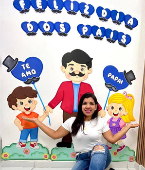 Mural Dia dos Pais - Apostila de Moldes Gigantes