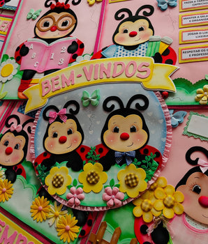 Kit Sala de Aula Joaninhas - Apostila de Moldes