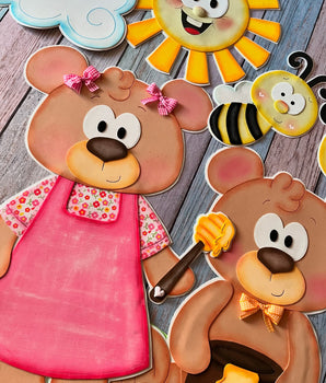 Mural Ursinhos - Apostila de Moldes Gigantes