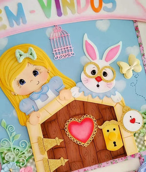 Kit Sala Alice no País das Maravilhas - Apostila de Moldes