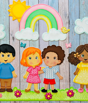 Mural Crianças - Apostila de Moldes