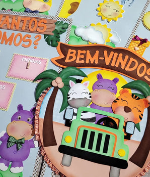 Kit Sala Safari - Apostila de Moldes