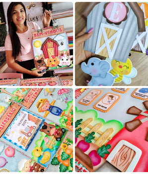 Kit Sala Fazendinha - Apostila de Moldes