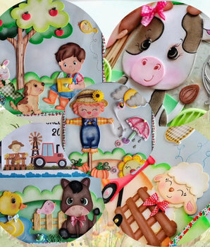 Kit Sala Fazendinha - Apostila de Moldes