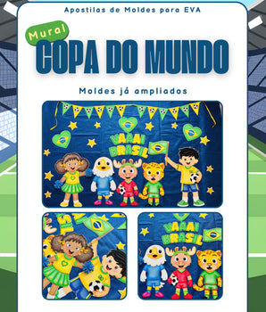 Mural Copa do Mundo - Apostila de Moldes