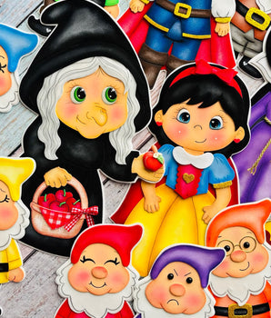 Branca de Neve e os Sete Anões - Apostila de Moldes