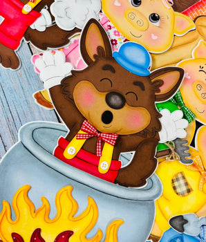 Os Três Porquinhos - Apostila de Moldes